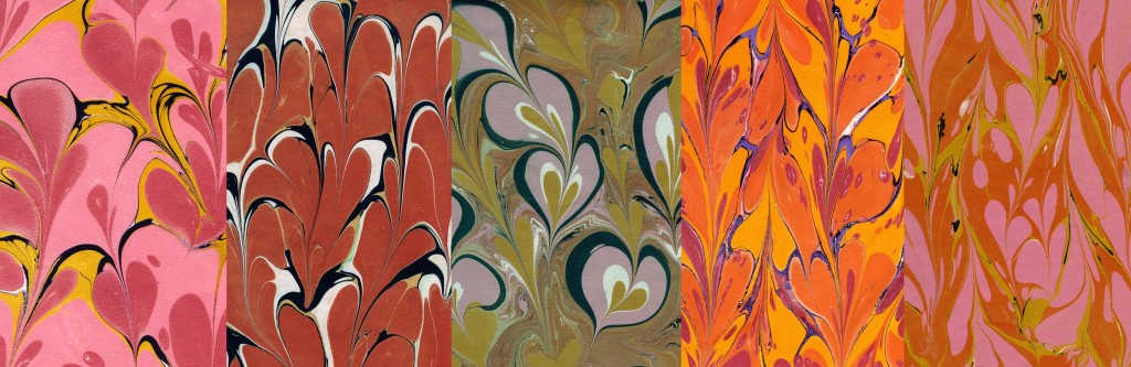 amour fou, paper marbling by Cristina Hajosy