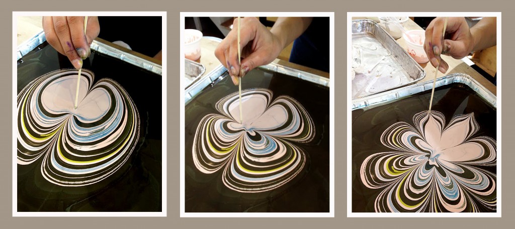 paper marbling by Cristina Hajosy