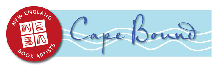 logo for New England Book Artists Members Exhibition, Cape Bound