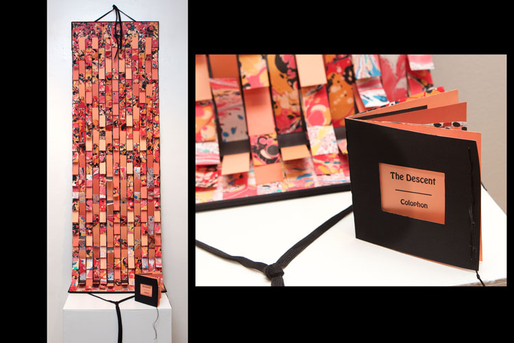 The Descent, 2024 an artist's book by Cristina Hajosy
