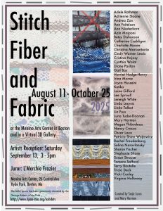 promo for Stitch, Fiber and Fabric exhibition