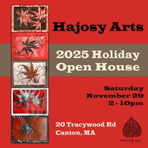 promo invite image for Hajosy Arts Holiday Open Studio 2025