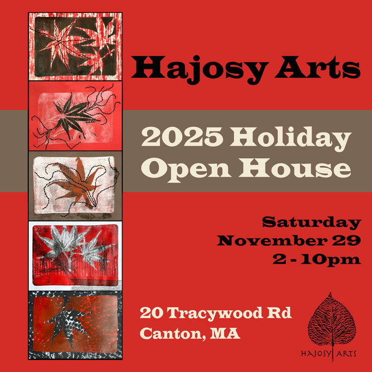 promo invite image for Hajosy Arts Holiday Open Studio 2025