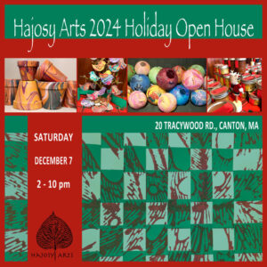 2024 Hajosy Arts Holiday Open Studio invite