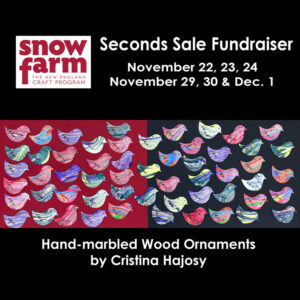 Snow Farm Seconds Sale Fundraiser promo