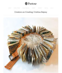 screen shot of Cristina Hajosy interview on Poetose