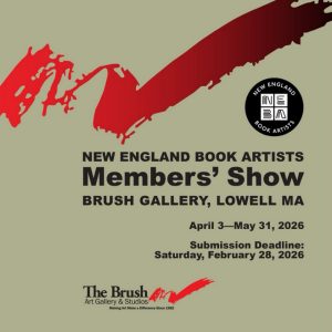 invite for 2026 NEBA Members' Show at the Brush Gallery, Lowell, MA
