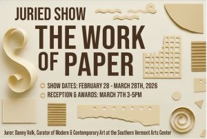 The Work of Paper exhibition invitation